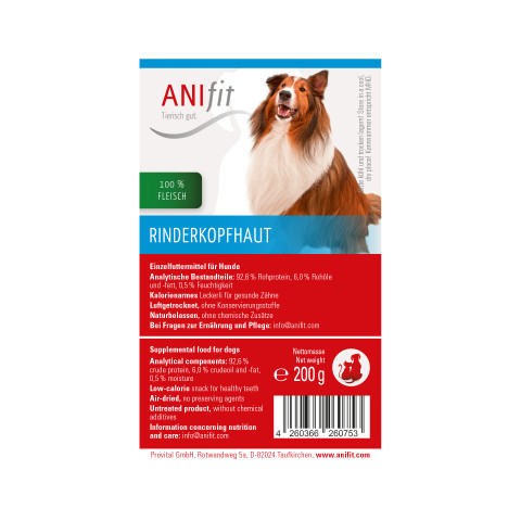 Hond Snacks Hoofdhuid 200g 1 Stuk -3- Anifit